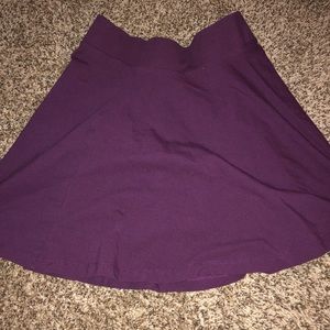 Purple Flowy Skirt